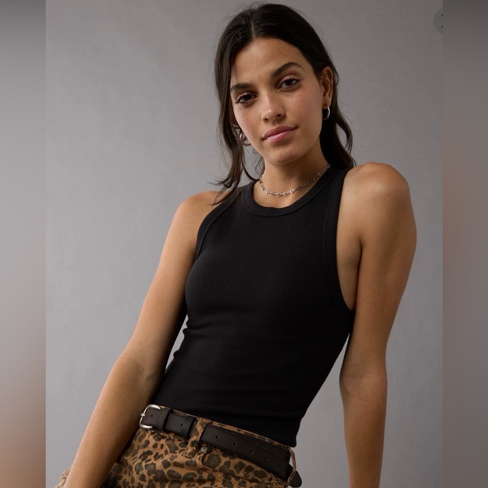 American Eagle Black Sleeveless Bodysuit NWT